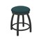 Holland Bar Stool Co 18" Swivel Vanity Stool, Pewter Finish, Graph Tidal Seat 80218PW022 - alternate 1